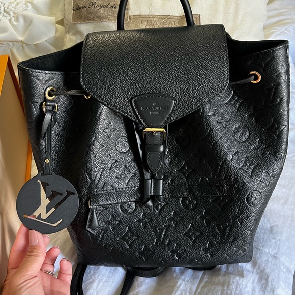 Louis Vuitton Black MONTSOURIS BACKPACK - Picture 4 of 16